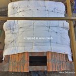 wood fired oven core insulation wire mesh wrap